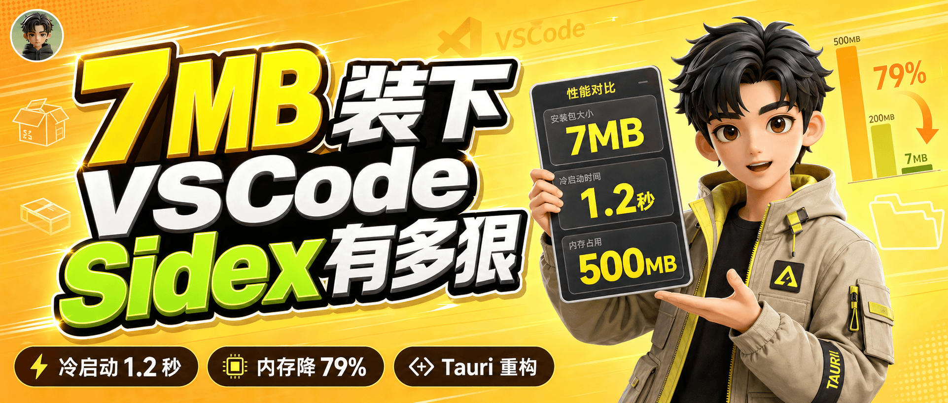 Sidex：用 Tauri 重构 VSCode，是性能救星还是生态孤岛？